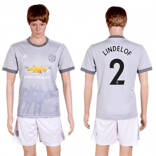 Manchester United #2 Lindelof Sec Away Soccer Club Jersey - Click Image to Close
